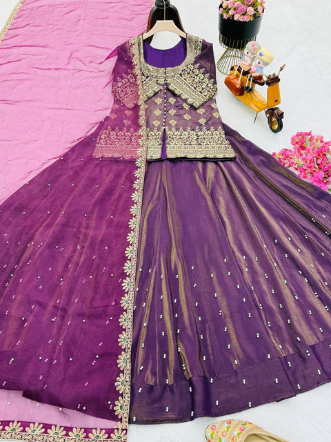 Georgette Printed Launching New Designer Party Wear lehenga