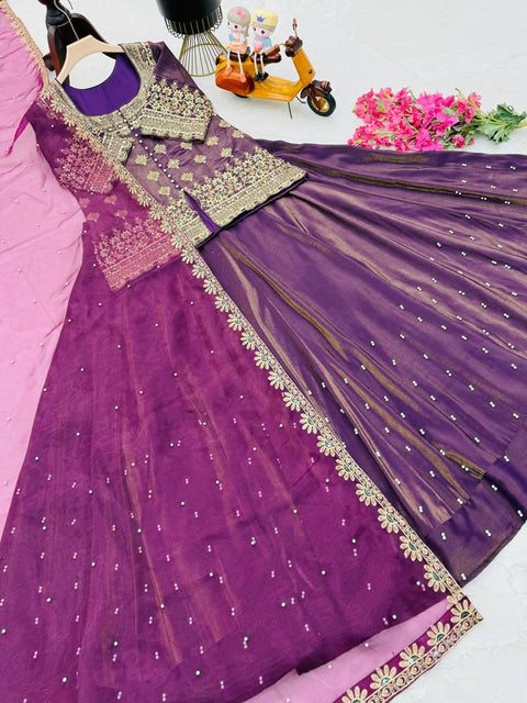 Georgette Printed Launching New Designer Party Wear lehenga