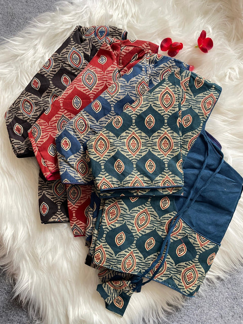 Pure Cotton Printed Blouse