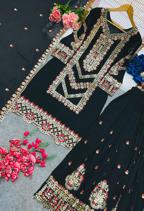 New Designer Collection In Pure Chinnon With Heavy Embroidery wrok