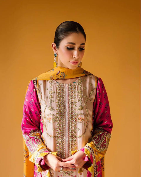 Printed&Embroidered Kurti and Pant suit with Dupatta/Buy Embroidered WORK