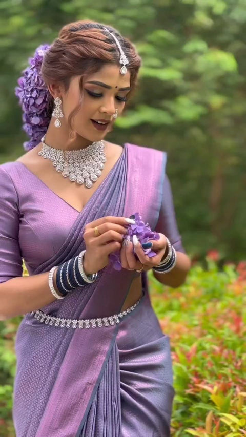plain saree with stitched sequance blouse