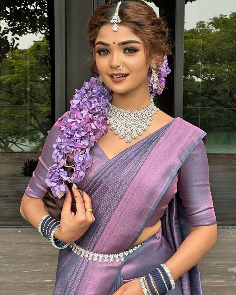 plain saree with stitched sequance blouse