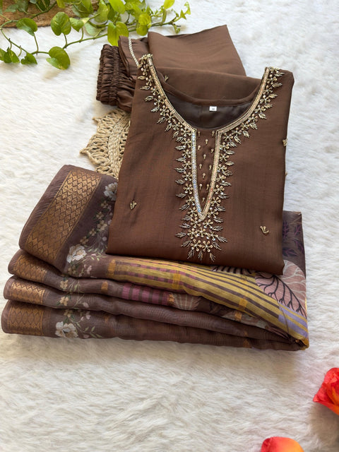 AIPURI COTTON EMBROIDERED KURTI SUIT