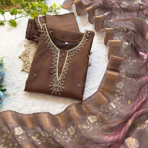 AIPURI COTTON EMBROIDERED KURTI SUIT