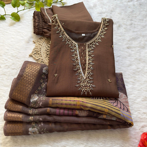 AIPURI COTTON EMBROIDERED KURTI SUIT