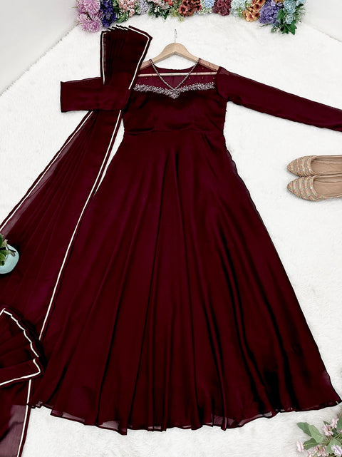 Luxurious Heavy Handcrafted Gown