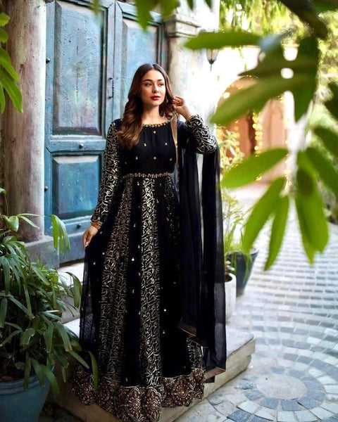 Embellished Anarkali Dress Designer Gown
