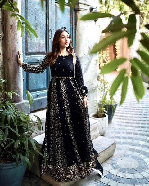 Embellished Anarkali Dress Designer Gown