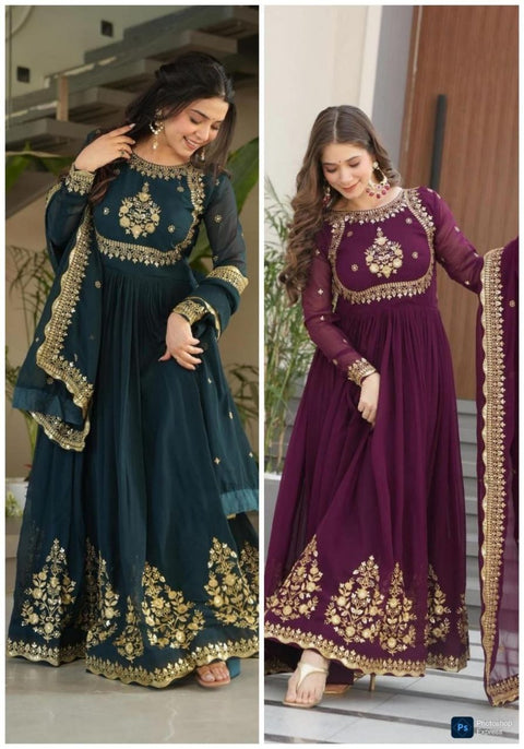beautiful-georgette-sequence-work-gown