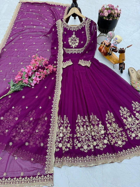 beautiful-georgette-sequence-work-gown
