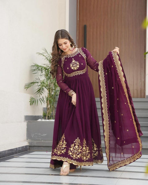 beautiful-georgette-sequence-work-gown
