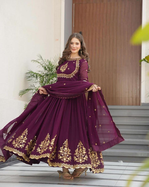 beautiful-georgette-sequence-work-gown