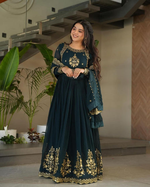 beautiful-georgette-sequence-work-gown