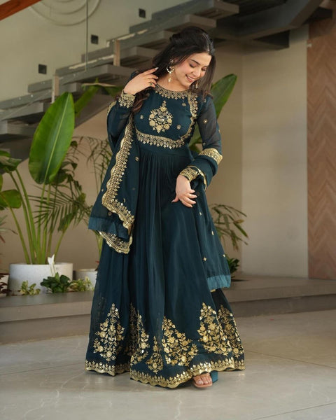 beautiful-georgette-sequence-work-gown