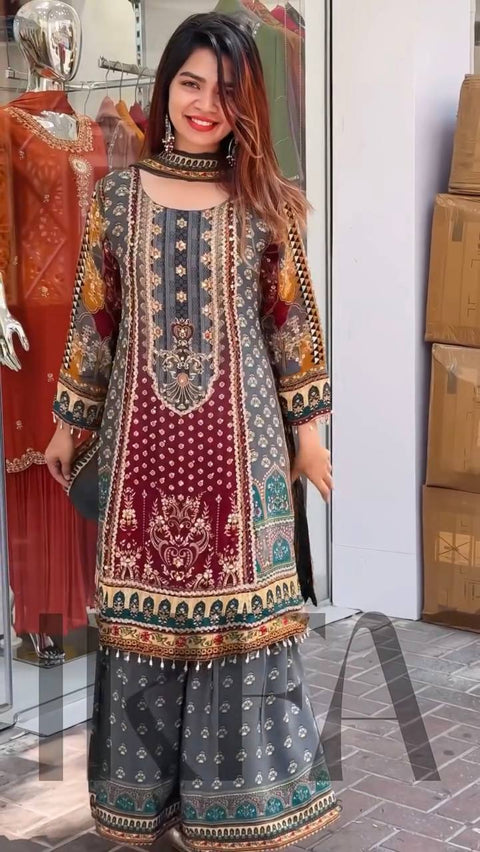 NEW STYLISH TUHI HEAVY FANCY PAIR WITH DUPATTA SUIT