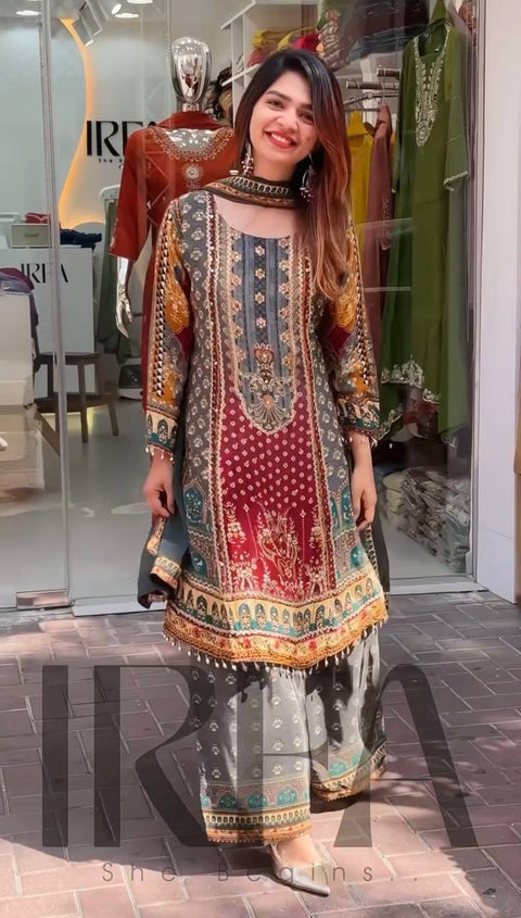 NEW STYLISH TUHI HEAVY FANCY PAIR WITH DUPATTA SUIT