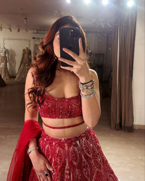 Embroidered fully Stitched Lehenga Choli