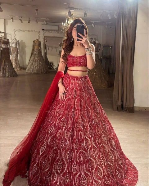Embroidered fully Stitched Lehenga Choli
