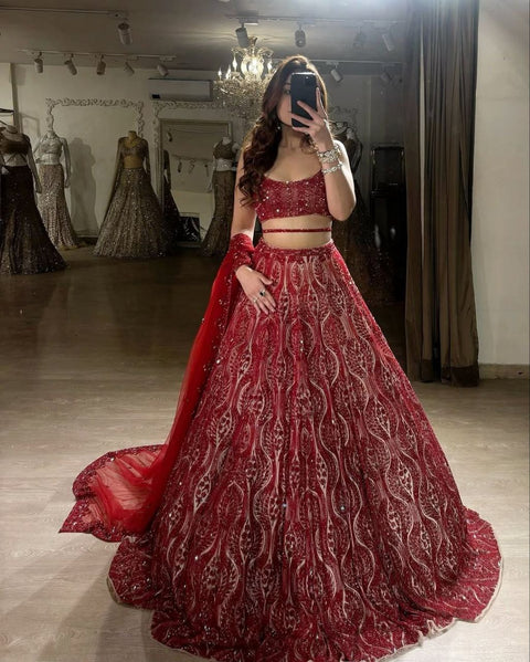 Embroidered fully Stitched Lehenga Choli