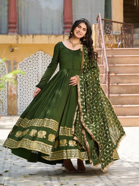 Digital Printed Crepe Silk Lehenga With Blouse And Modal Dupatta