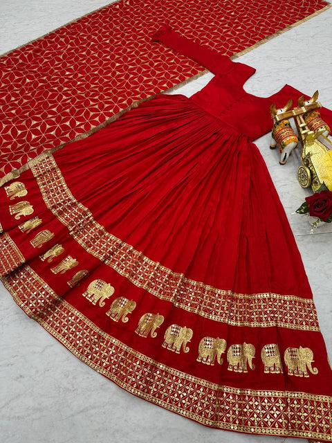 Digital Printed Crepe Silk Lehenga With Blouse And Modal Dupatta