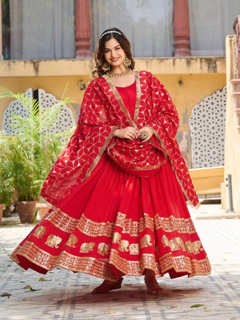 Digital Printed Crepe Silk Lehenga With Blouse And Modal Dupatta