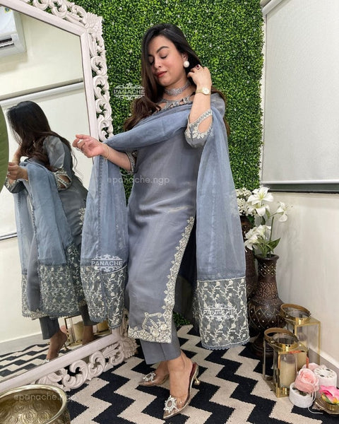 New Designer Party Wear Look Fany Heavy Faux Georgette Suit
