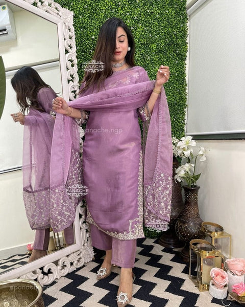 New Designer Party Wear Look Fany Heavy Faux Georgette Suit