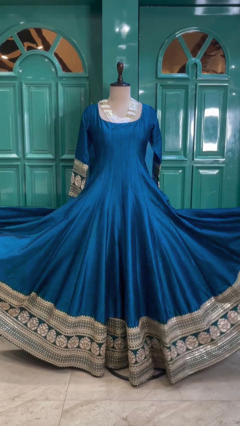 Designer Georgette Anarkali Kurti dress with dupptta Suit