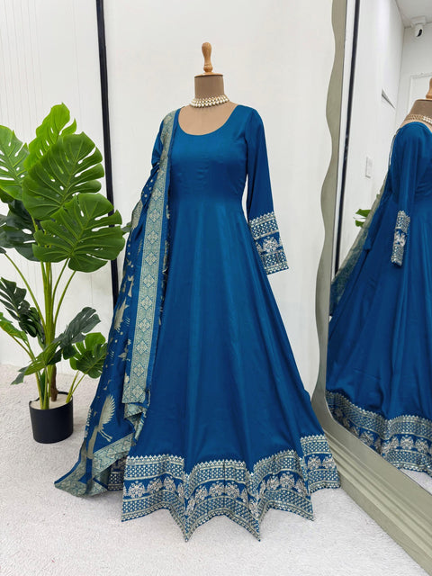 Designer Georgette Anarkali Kurti dress with dupptta Suit
