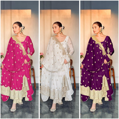 New Designer wedding Wear Look Fancy Top-Dupatta and Fully Stitched
