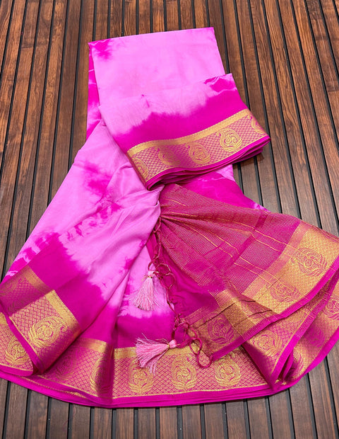NEW ORGANZA PRINTED SHIMMER SAREE`