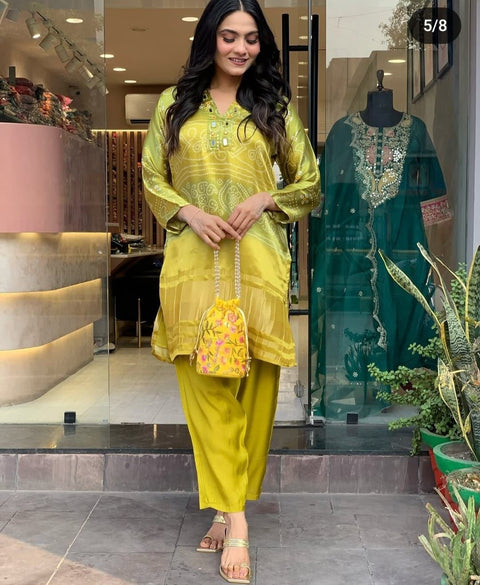New Designer Embroidery Co-ord Suit