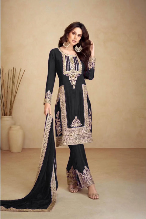 presenting new eid collection top bottom and dupatta suit