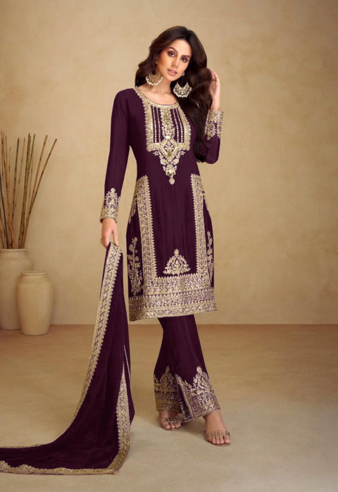 presenting new eid collection top bottom and dupatta suit