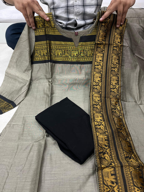 New Fancy Women's Kurti With Dupatta And Trouser suit