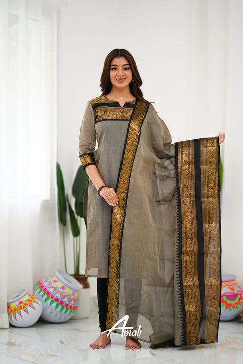New Fancy Women's Kurti With Dupatta And Trouser suit