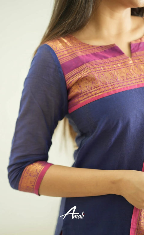 New Fancy Women's Kurti With Dupatta And Trouser suit