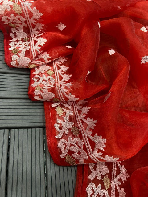 Party Wear Designer Heavy Soft Organza Saree
