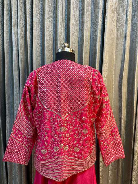 Designer Chinon Wholesale Party Wear Koti with palazzo Collection