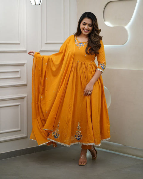 Viscose Silk Sequence Embroidered Straight Kurti  Pant with dupatta