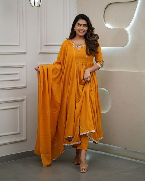 Viscose Silk Sequence Embroidered Straight Kurti  Pant with dupatta