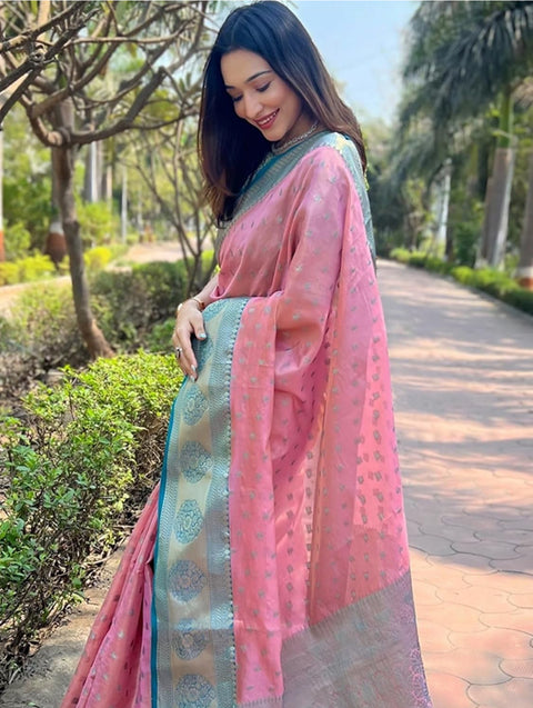 Viscose Silk Saree With fullystitched Blouse