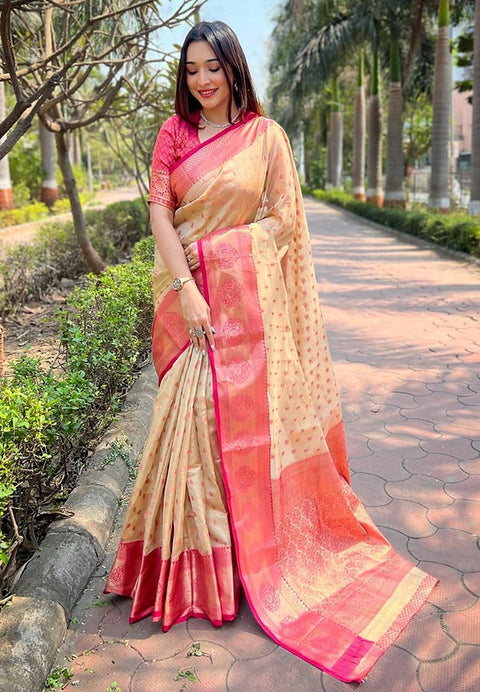 Viscose Silk Saree With fullystitched Blouse