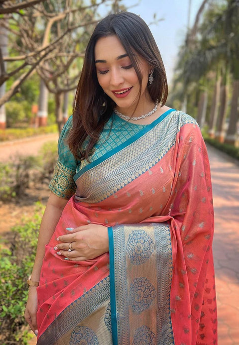 Viscose Silk Saree With fullystitched Blouse
