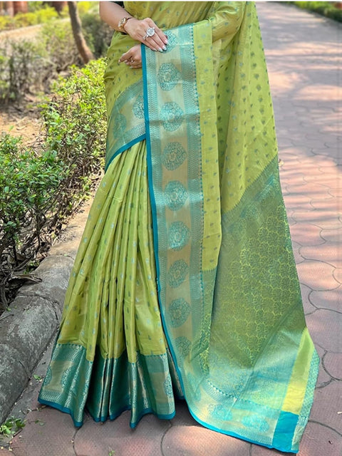 Viscose Silk Saree With fullystitched Blouse