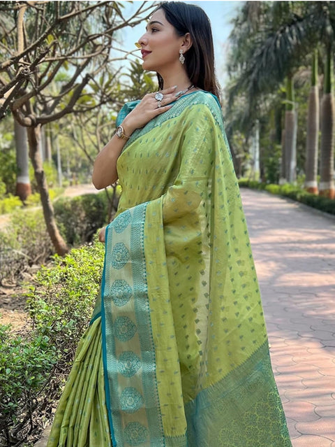 Viscose Silk Saree With fullystitched Blouse