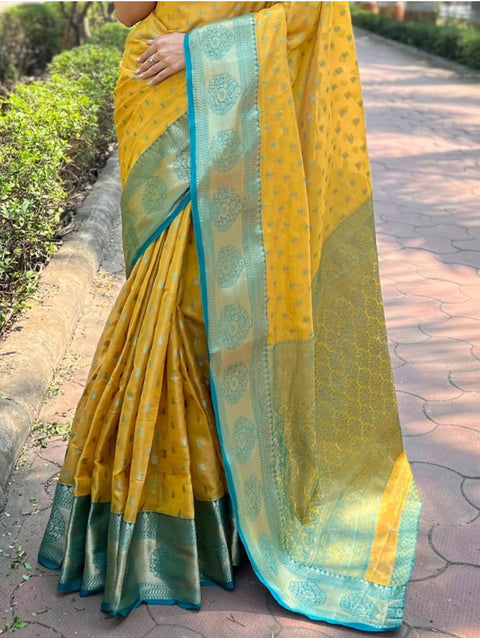 Viscose Silk Saree With fullystitched Blouse