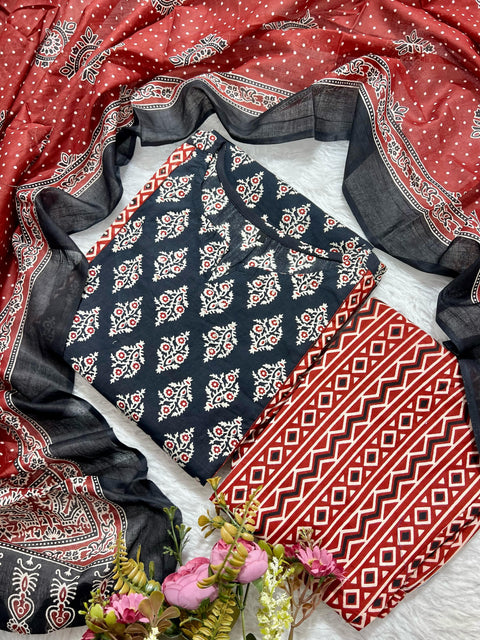 Viscose Rayon Anarkali Kurti pent with Dupatta suit